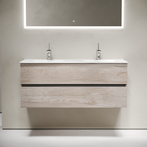 Тумба под раковину Sancos Urban UR120-2EG 119х45х55 подвесная цвет дуб галифакс натуральный - фото 3